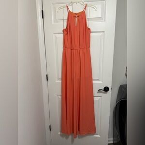 Elegant Coral Jumpsuit